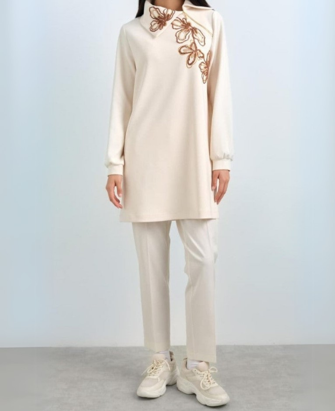 Tunique Maille Brodée